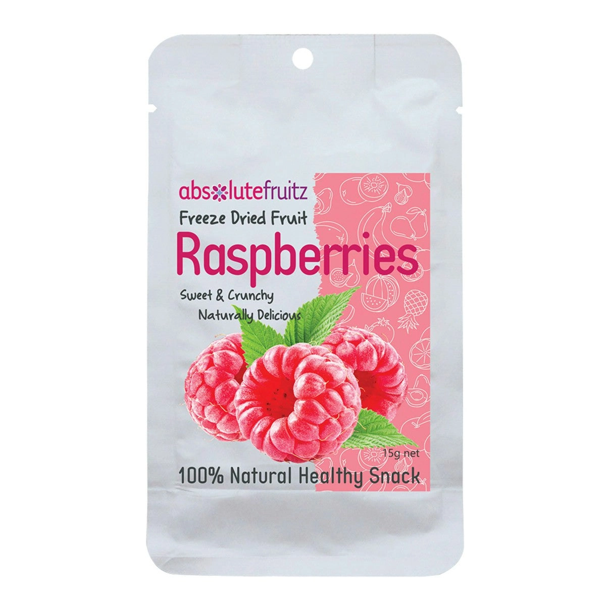 Absolutefruitz Freeze-dried Whole Raspberries 15g