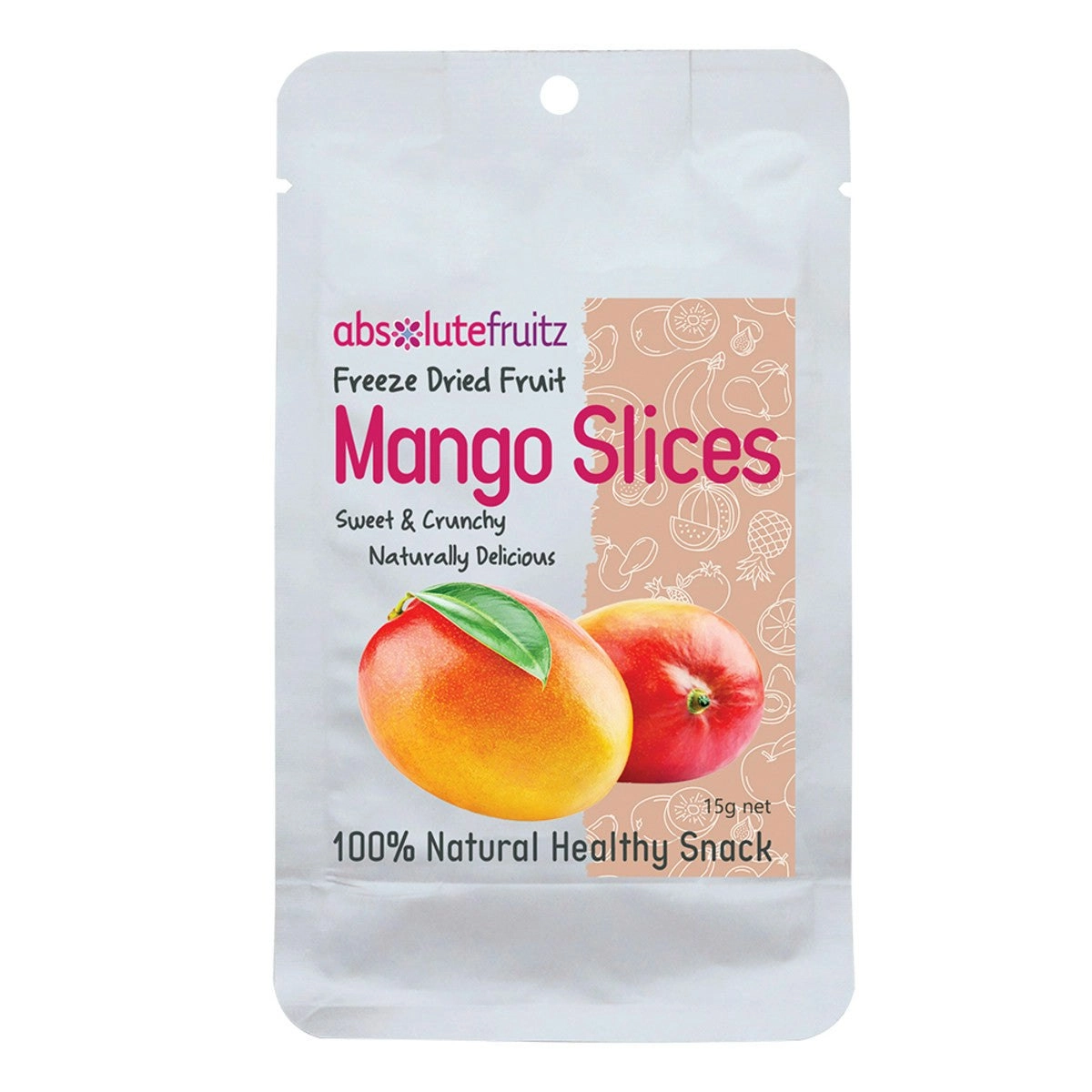 Absolutefruitz Freeze Dried Mango Slices 15g