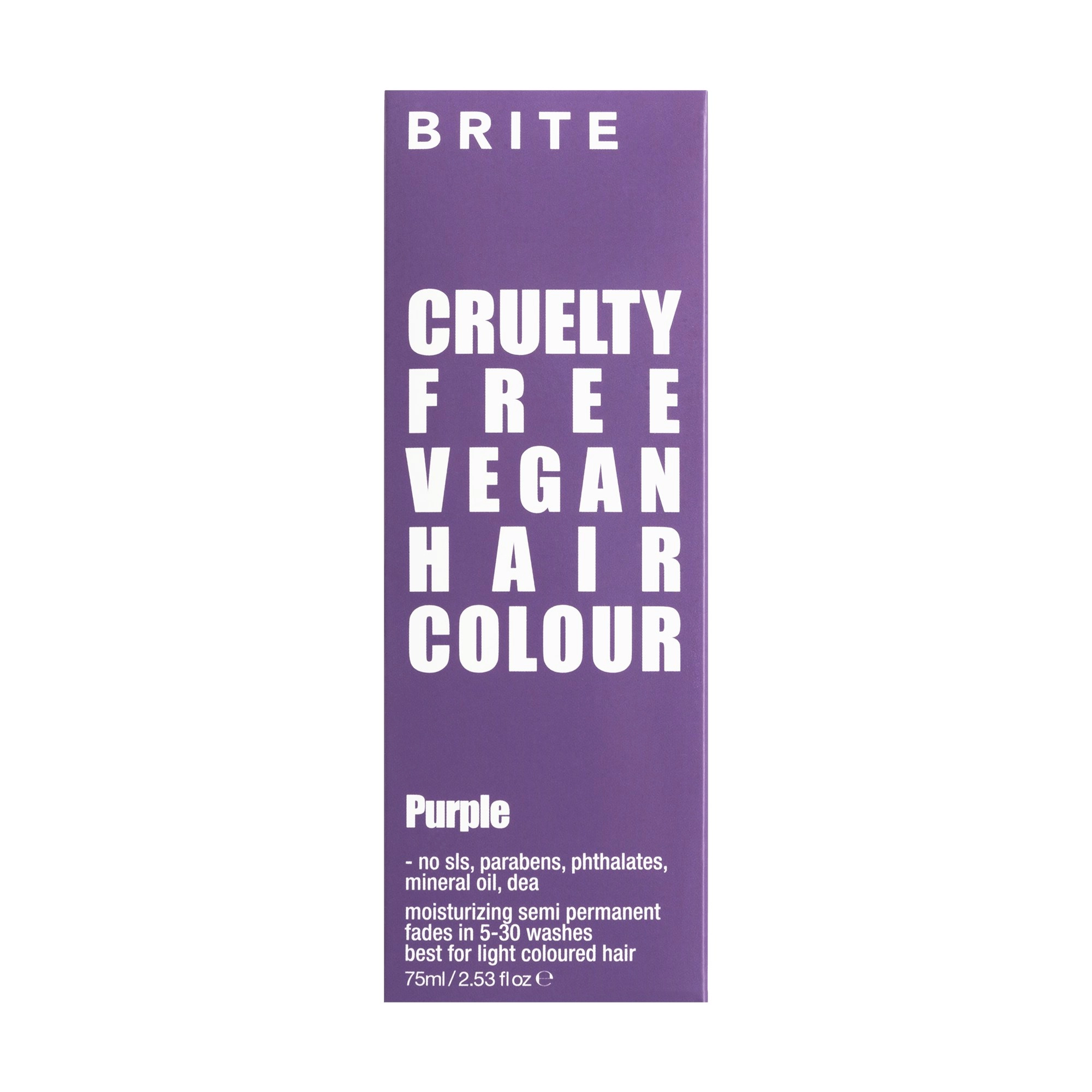 Brite Organix Semi Permanent Hair Colour Purple 75ml