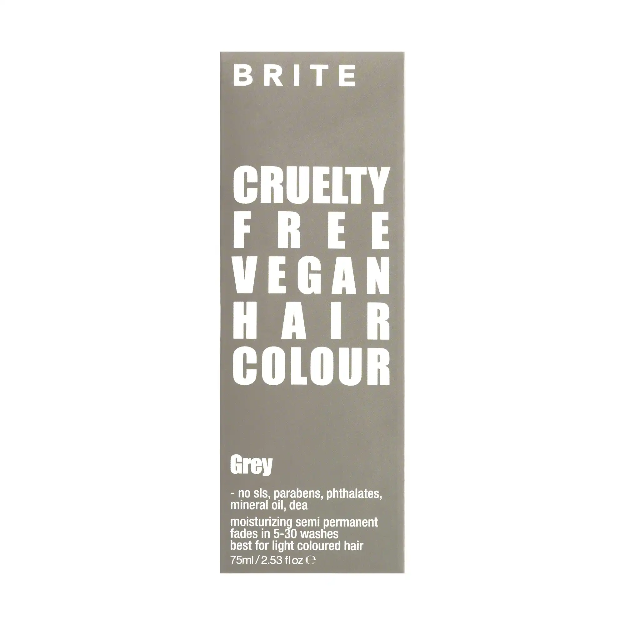 Brite Organix Semi Permanent Hair Colour Grey 75ml