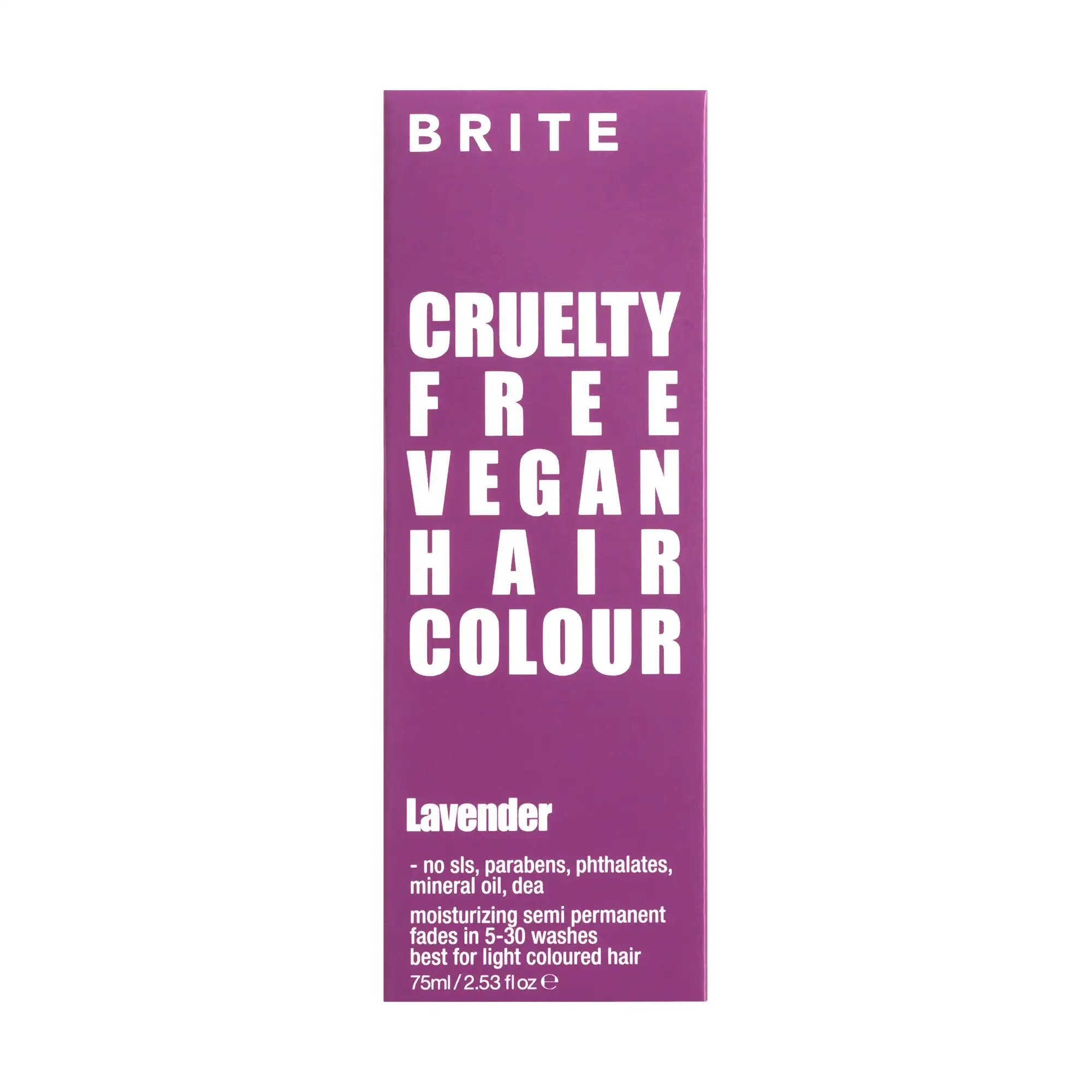 Brite Organix Semi Permanent Hair Colour Lavender 75ml