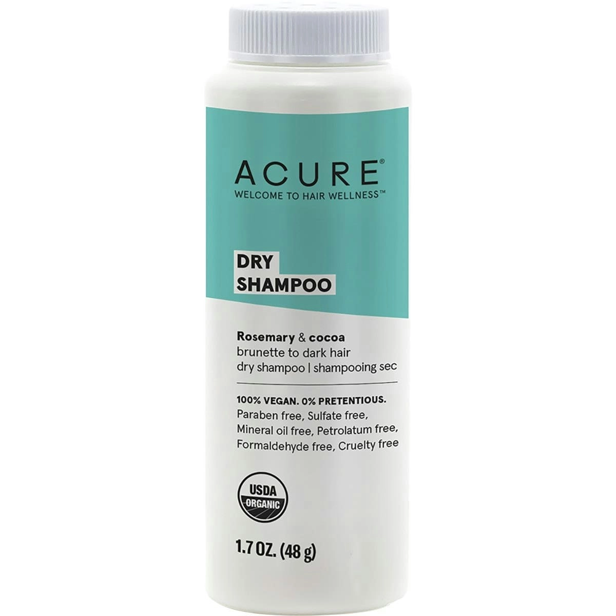 Acure Brunette to Dark Hair Types Dry Shampoo 48g