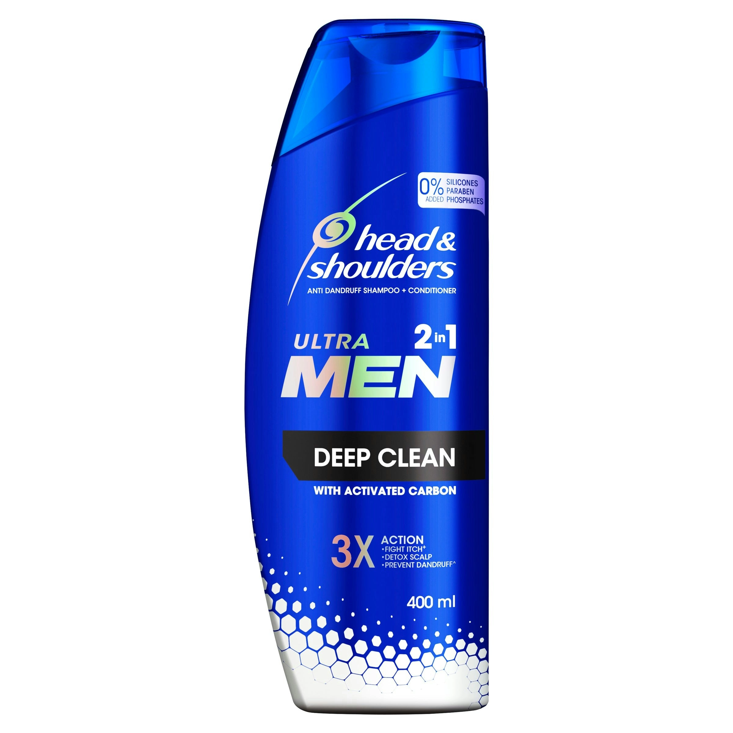 Head & Shoulders Ultra Men 2in1 Deep Clean Anti Dandruff Shampoo + Conditioner 400ml