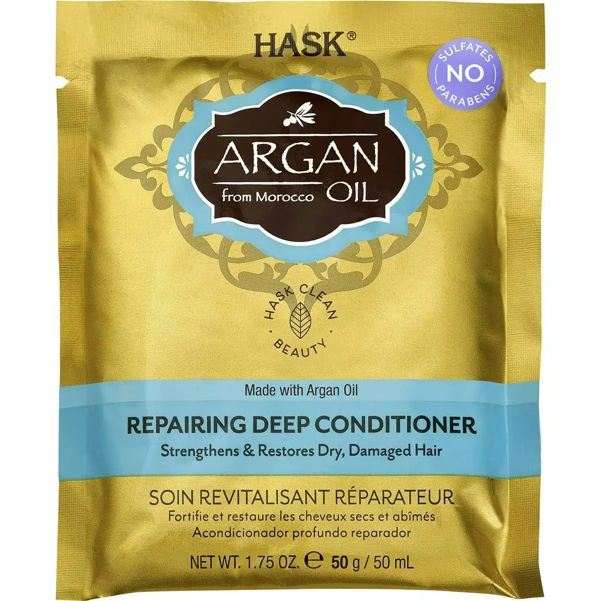 Hask Argan Oil Repairing Deep Conditioner Sachet 50g