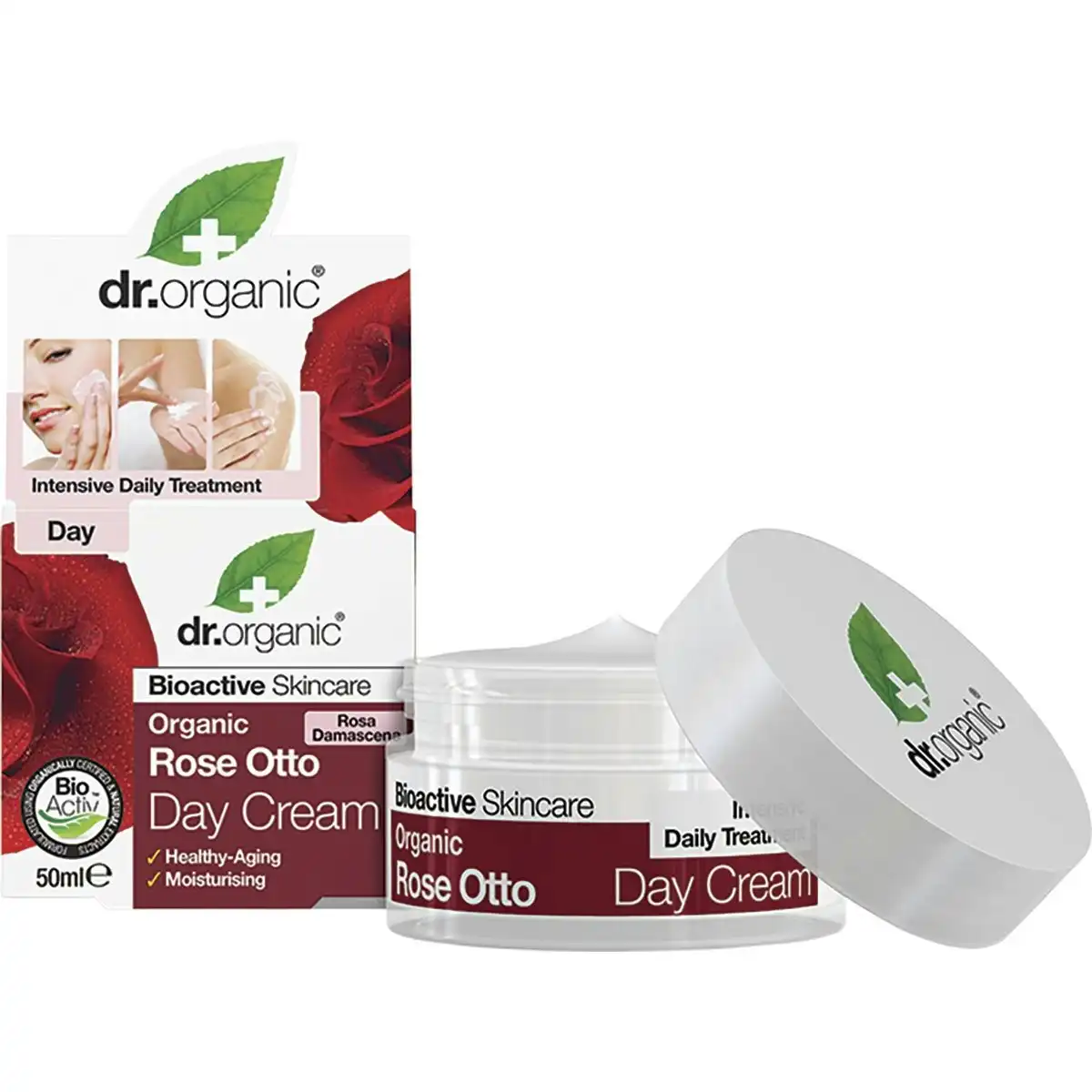 Dr Organic Day Cream Organic Rose Otto 50ml