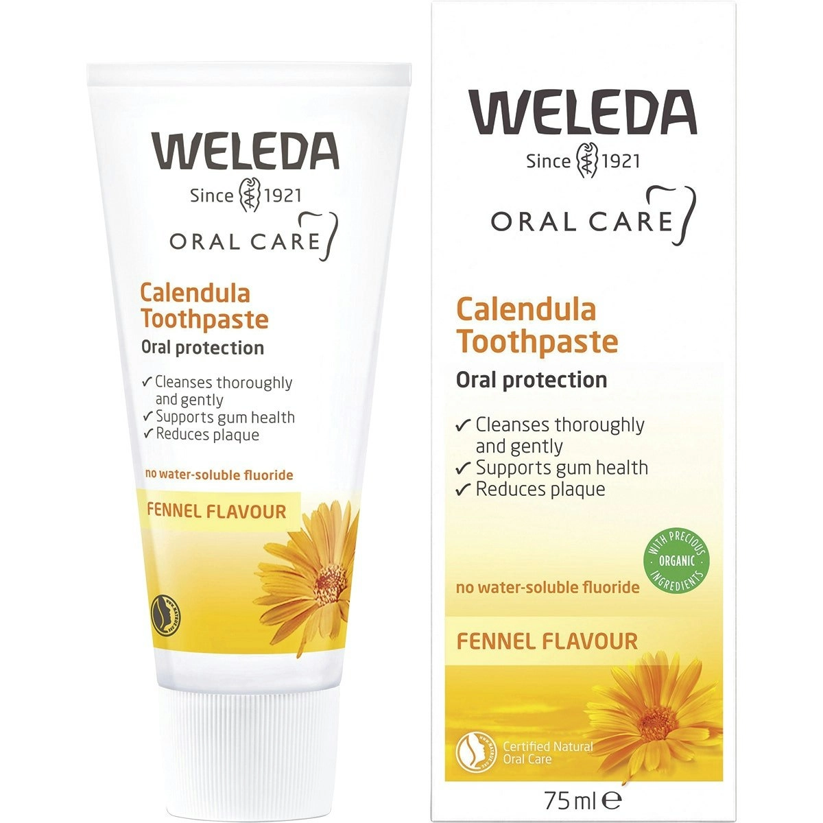 Weleda Toothpaste Calendula Fennel Flavour 75ml