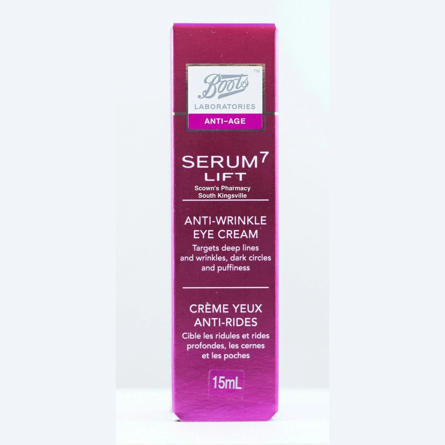 Boots Laboratories Serum 7 Lift Anti-Wrinkle Eye Cream 15ml