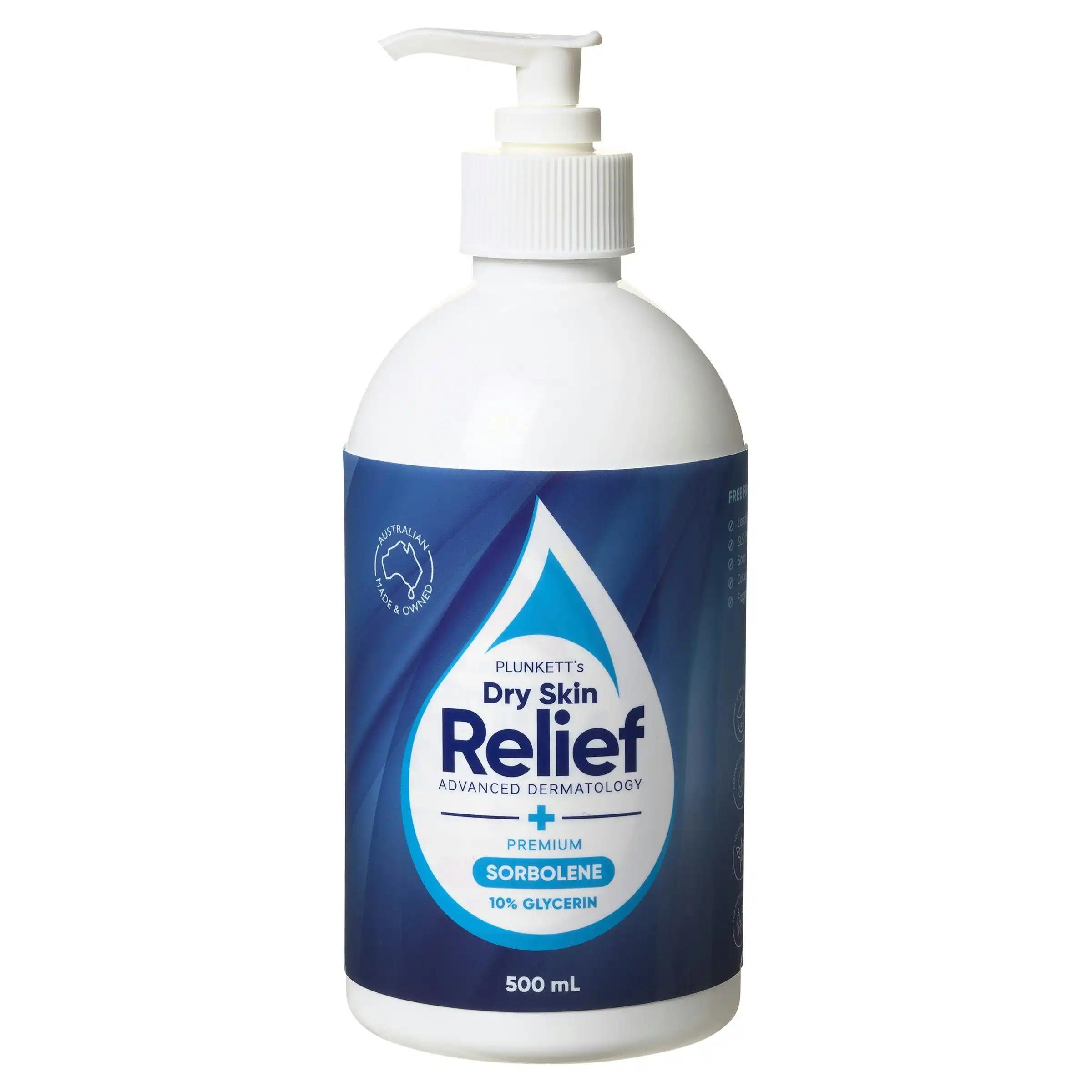 Plunkett's Dry Skin Relief Premium Sorbolene 10% Glycerin 500 ML