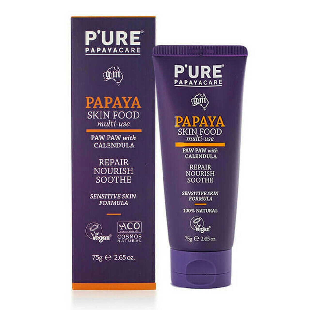 P'URE PAPAYACARE Papaya Skin Food Paw Paw With Calendula 75g