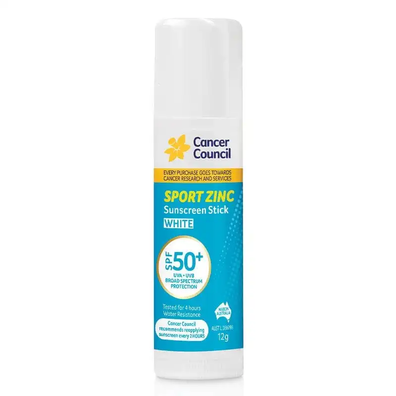 Cancer Council Sport Zinc Stick White SPF50+ 12g