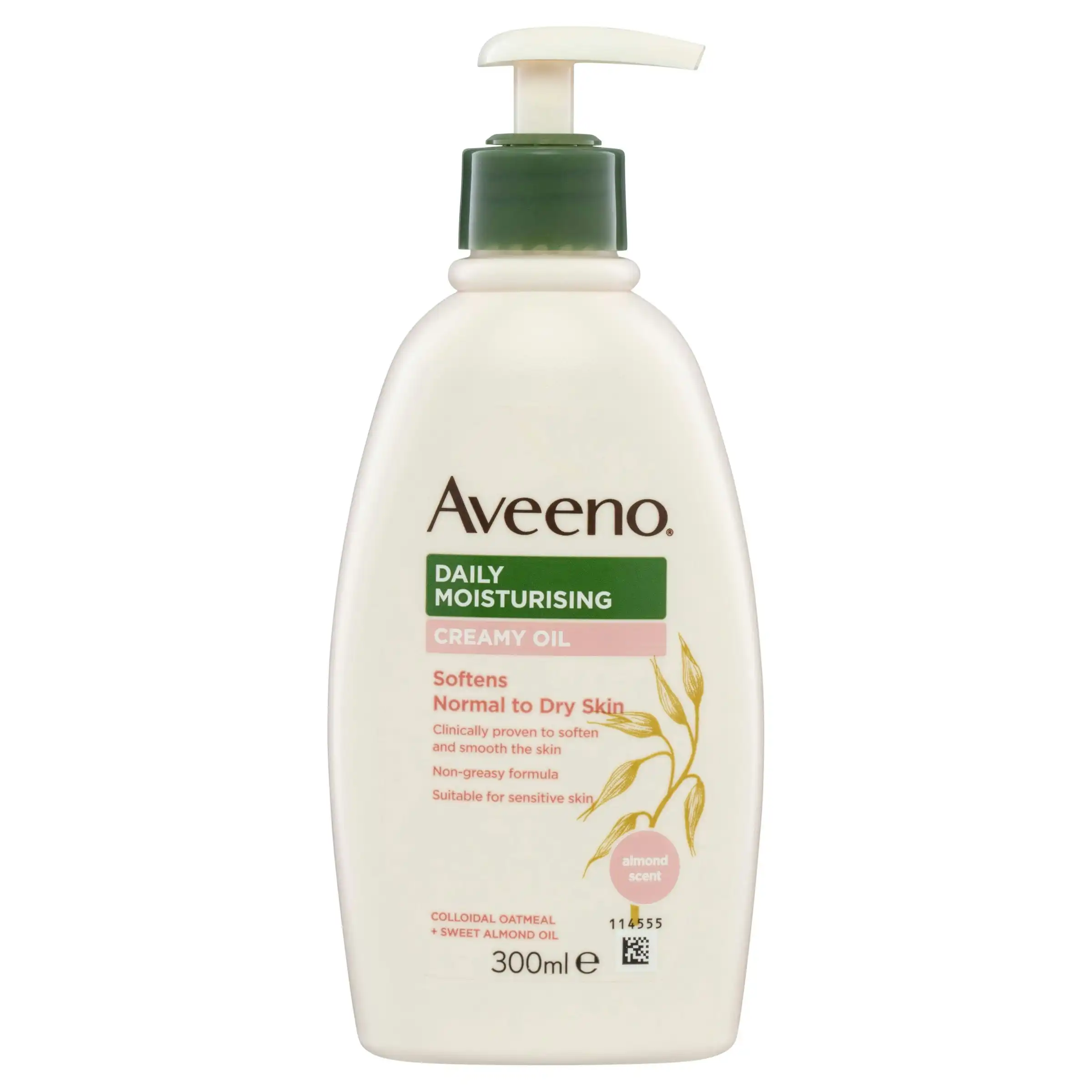 Aveeno Daily Moisturising Almond Scented Creamy Oil 300ml