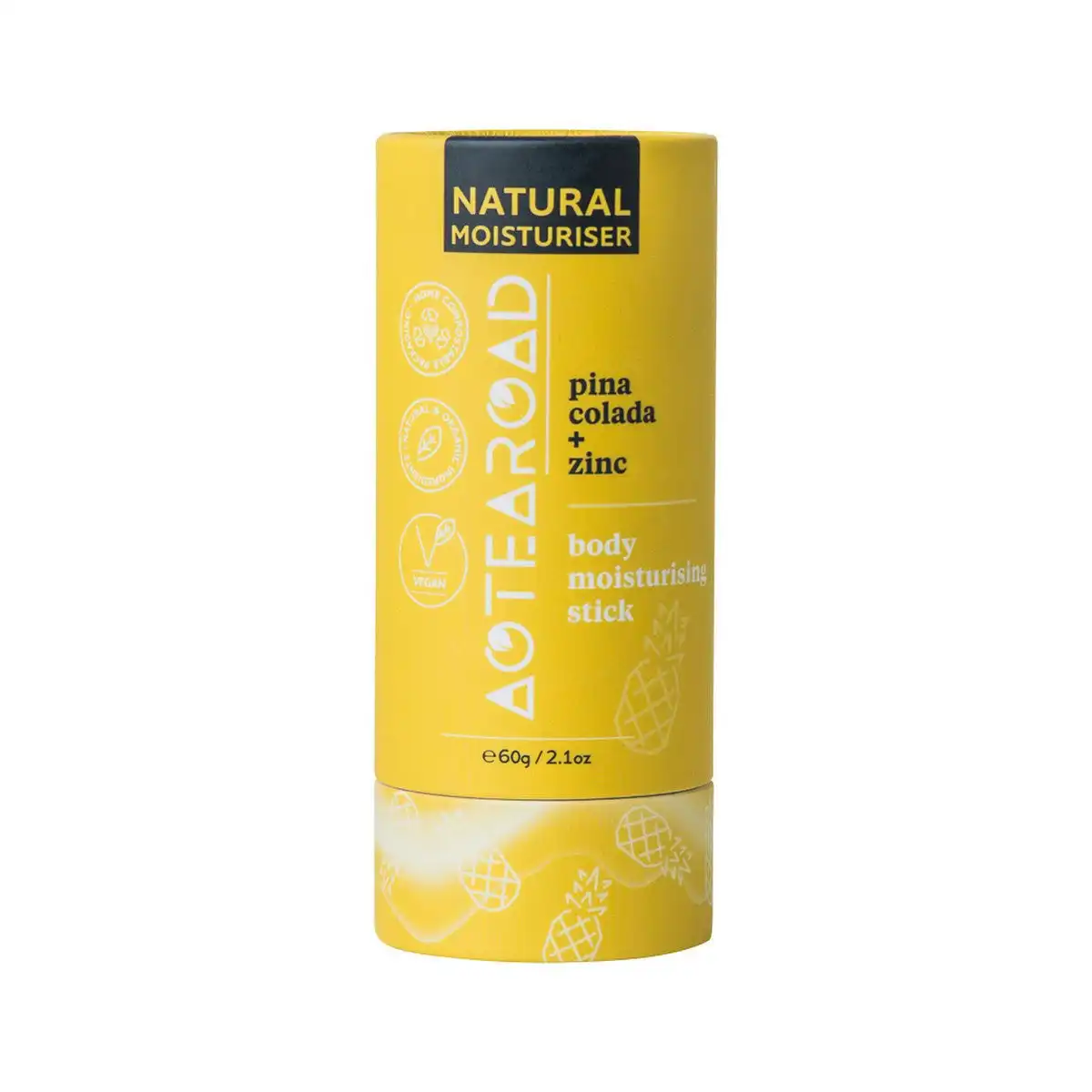 Aotearoad Natural Body Moisturising Stick Pina Colada + Zinc 60g