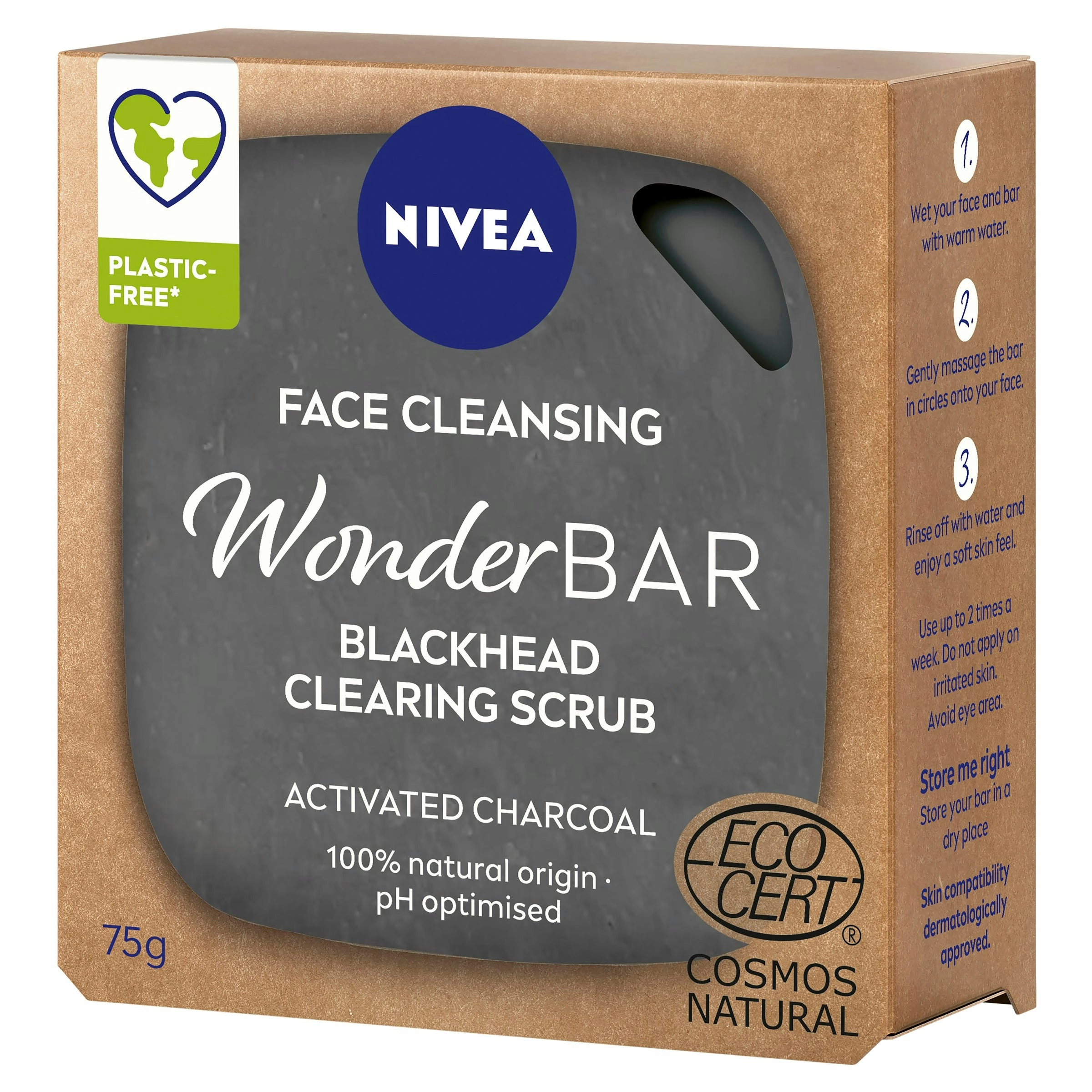 Nivea Wonderbar Anti-Blackhead Face Cleanser Scrub 75g