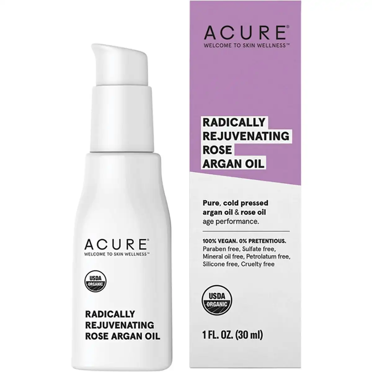 Acure Radically Rejuvenating Rose Argan Oil 30ml