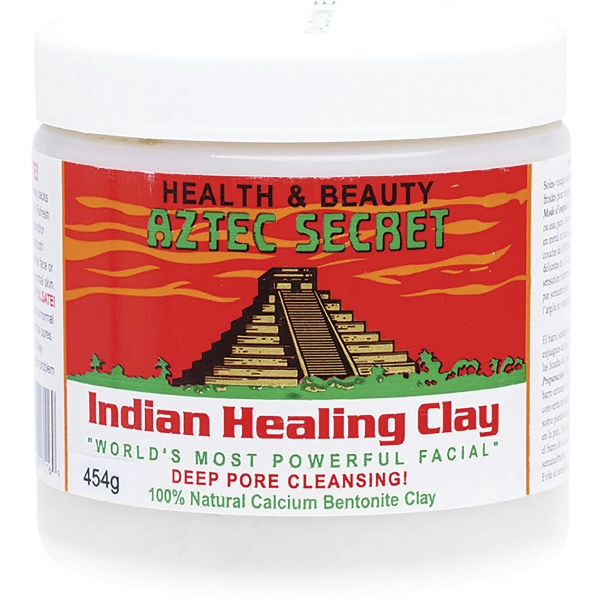 AZTEC Secret 100% Natural Calcium Bentonite Clay Facial Clay 454g