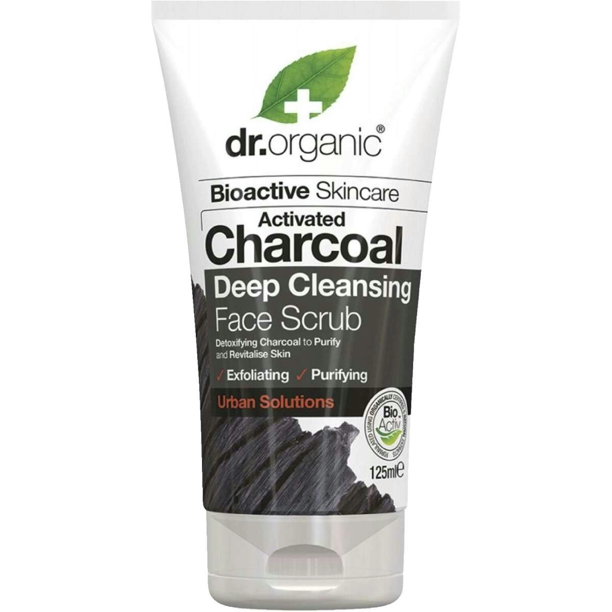 Dr Organic Face Scrub Activated Charcoal 125ml