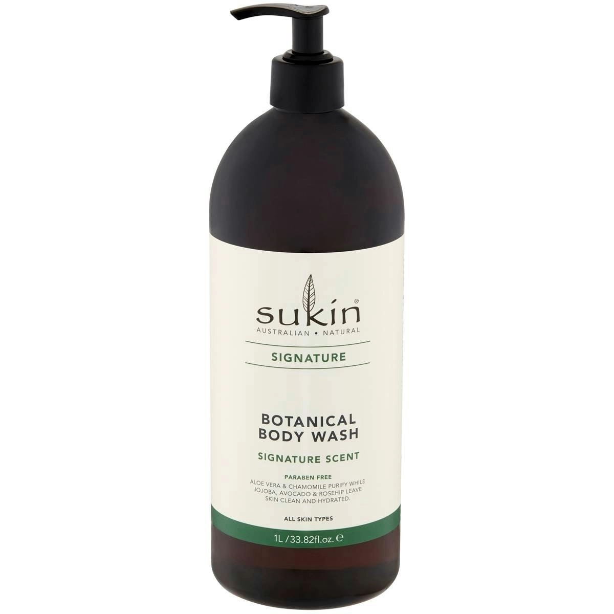 Sukin Signature Scent Botanical Body Wash Pump 1l