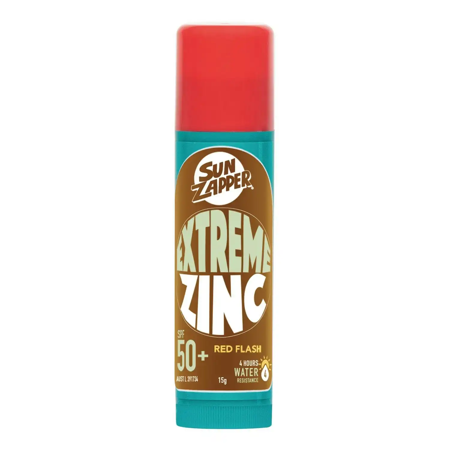 Sun Zapper Extreme Zinc Stick 15g Red Flash