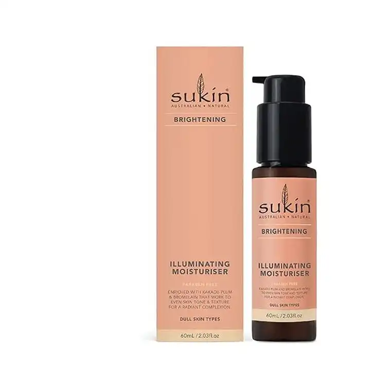 Sukin Brightening Illuminating Moisturiser Pump 60ml