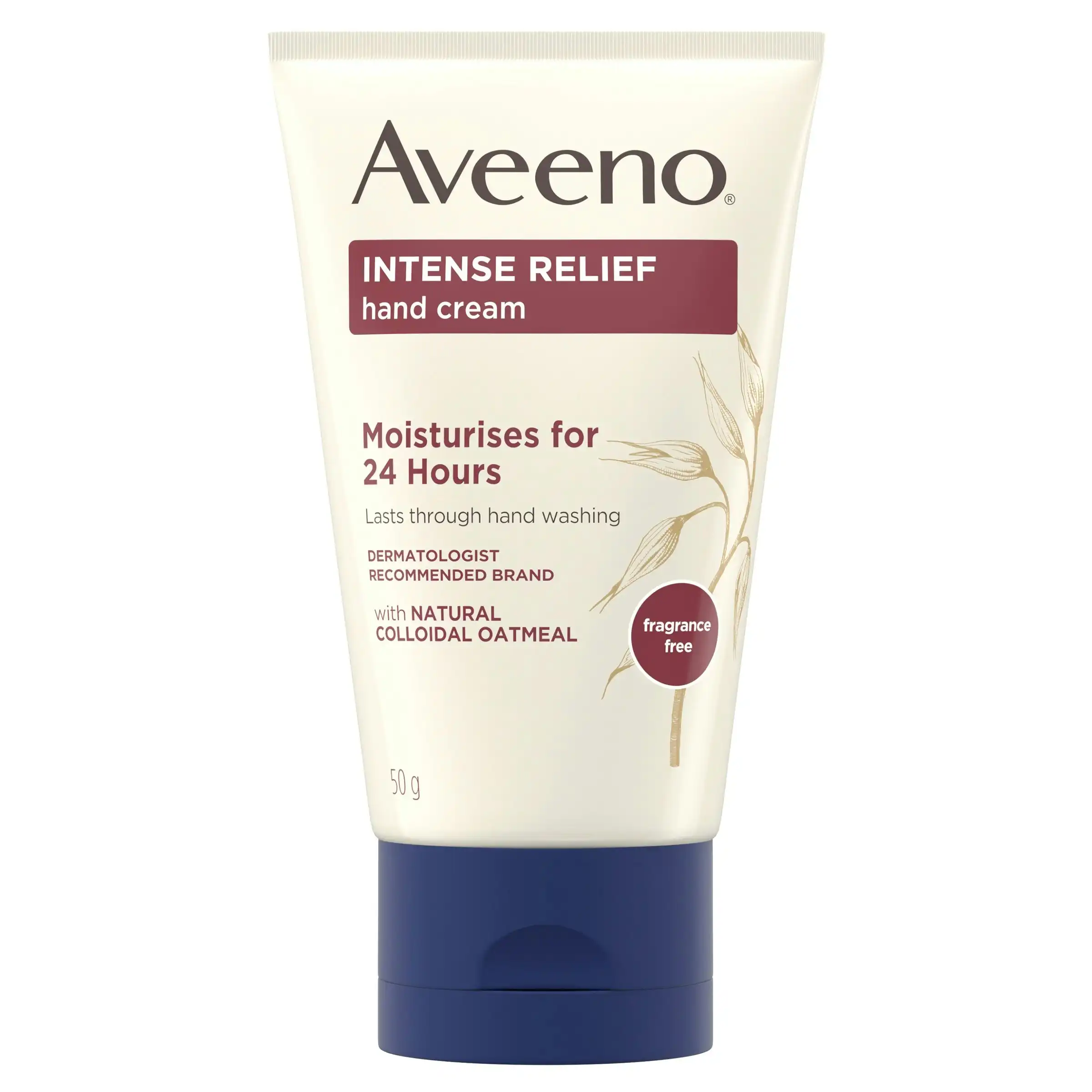 Aveeno Active Naturals Intense Relief Hand Cream Fragrance Free 100g