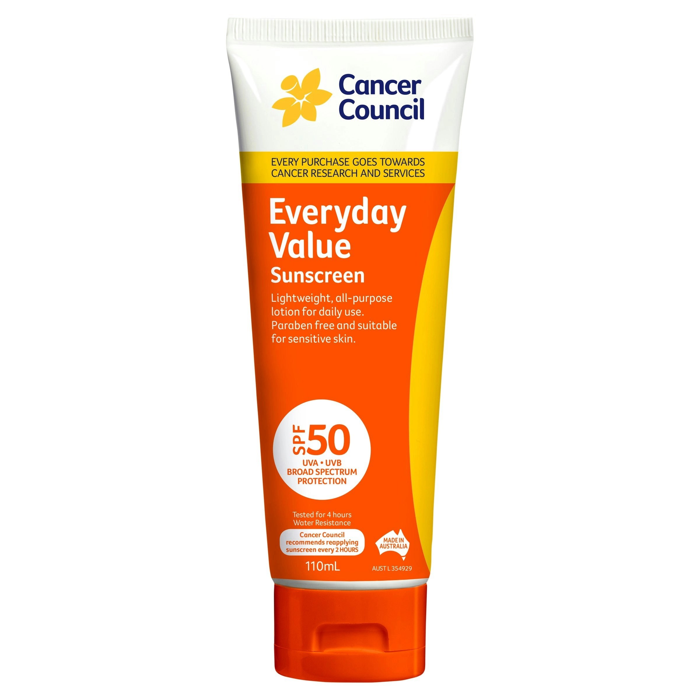 Cancer Council Everyday Value Sunscreen SPF 50 110ml