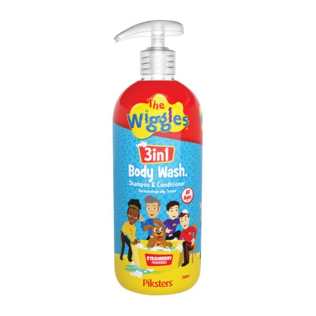 The Wiggles 3 in 1 Body Wash Strawberry 750ml