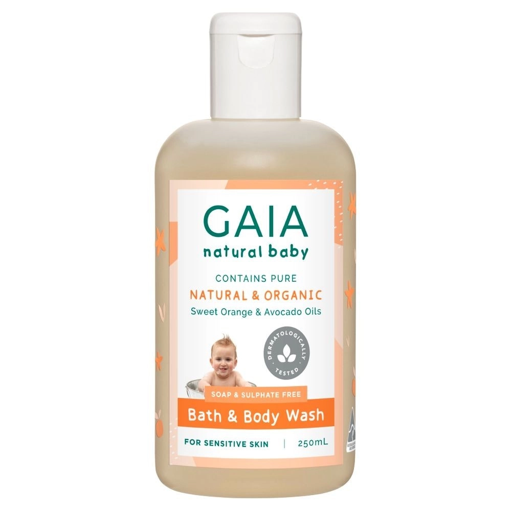 Gaia Natural Baby Bath & Body Wash 250ml