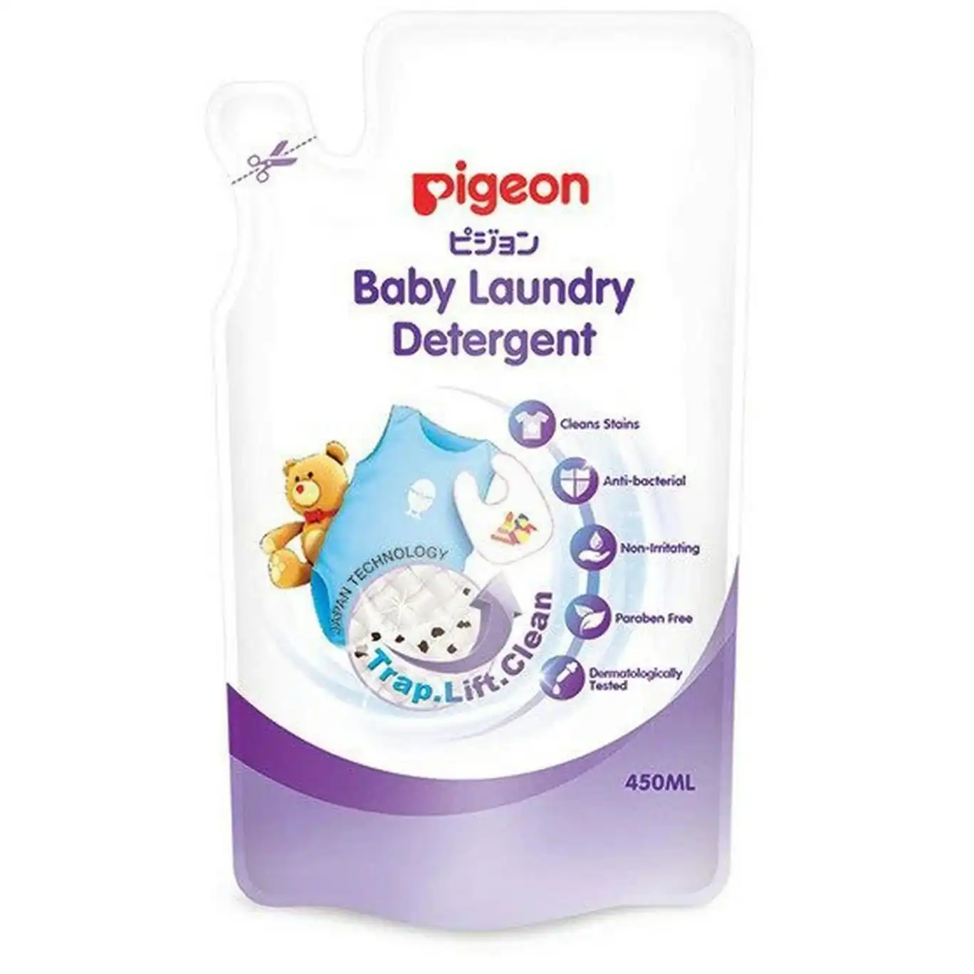 PIGEON Ultra Clean Laundry Detergent Liquid Refill 450ml