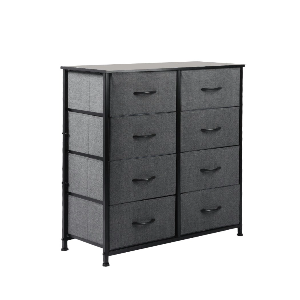 Levede Storage Cabinet Tower Chest of 8 Drawers Dresser Tallboy Lowboy Organizer