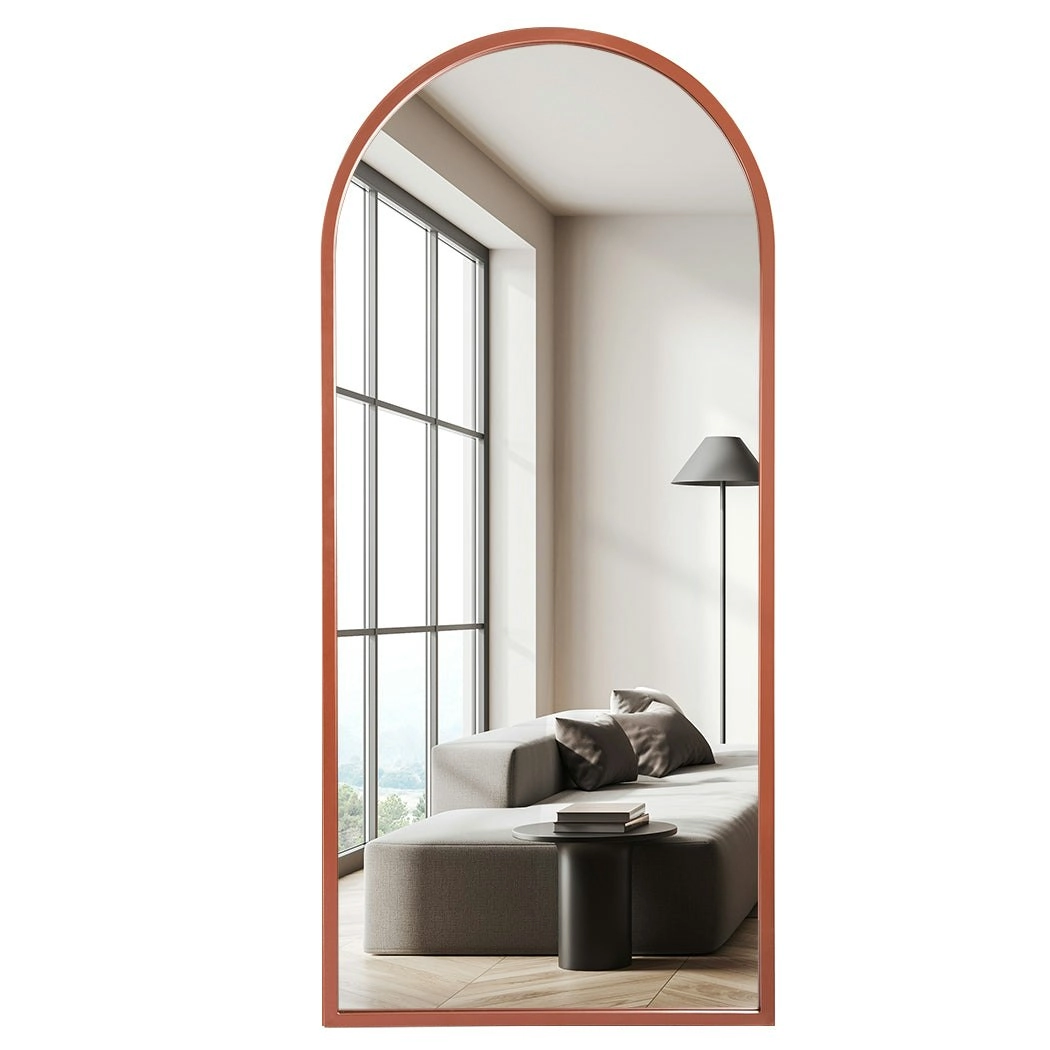 Yezi Full Length Mirrors Floor Dressing Standing Mirror Makeup Arch Bronze 1.8M