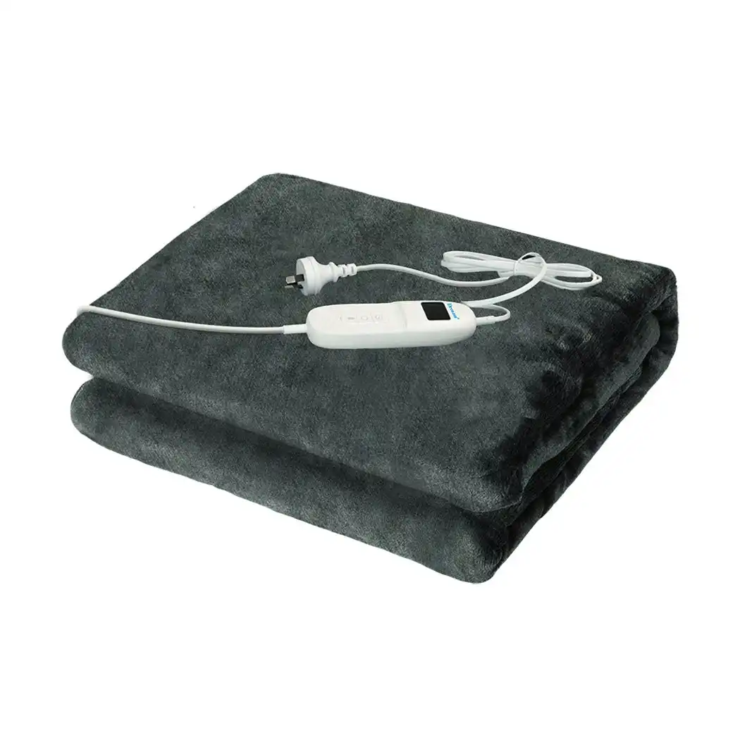 Dreamz Electric Throw Blanket Heated Timer Bedding Washable Warm Winter Snuggle