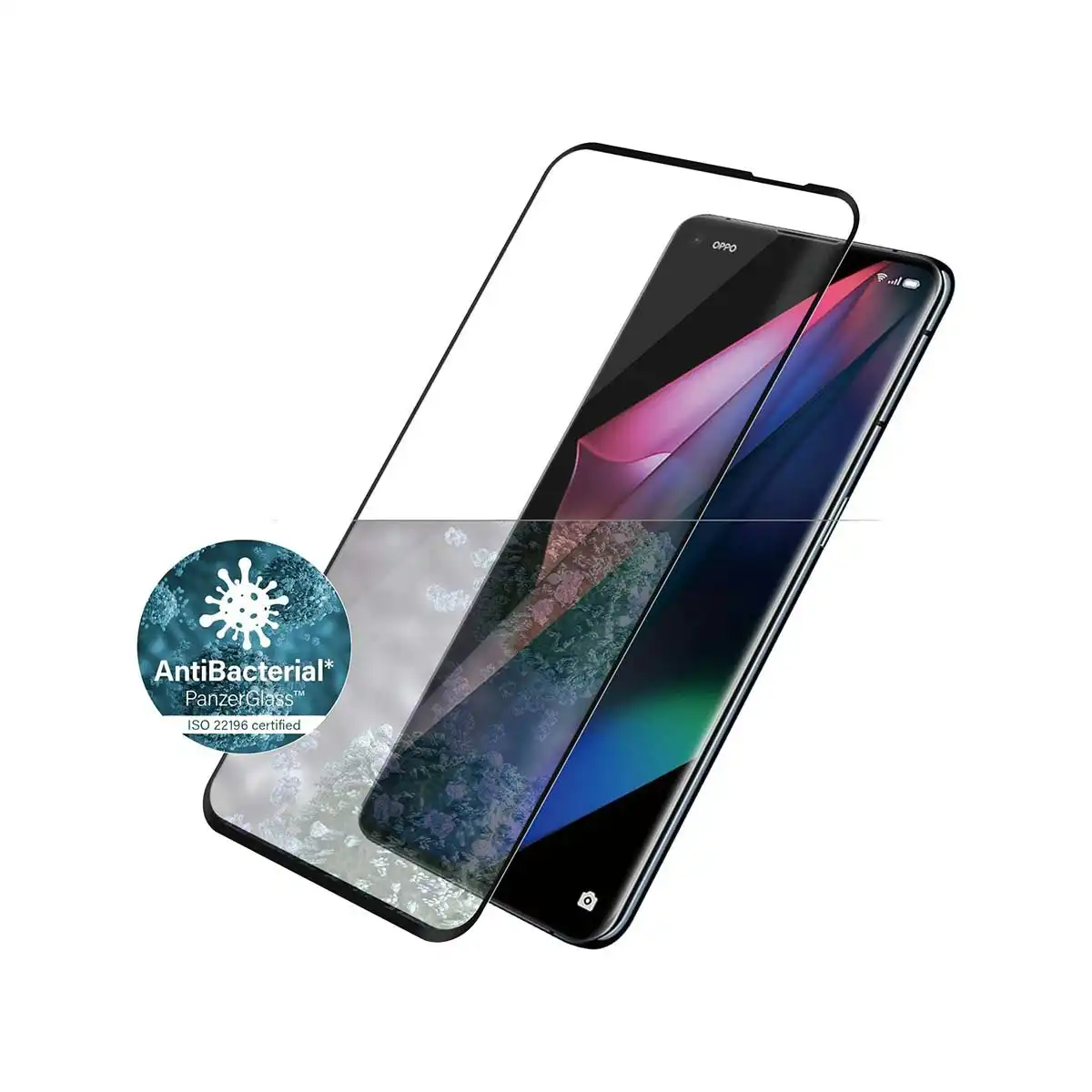 PanzerGlass CaseFriendly AB Screen Protector for Oppo Find X5/X3 Neo - Black