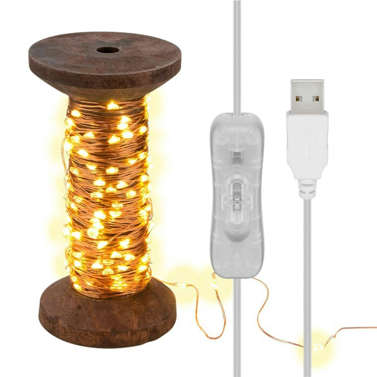 Goobay 150 Micro LED Light Chain Yarn Bobbin - Large