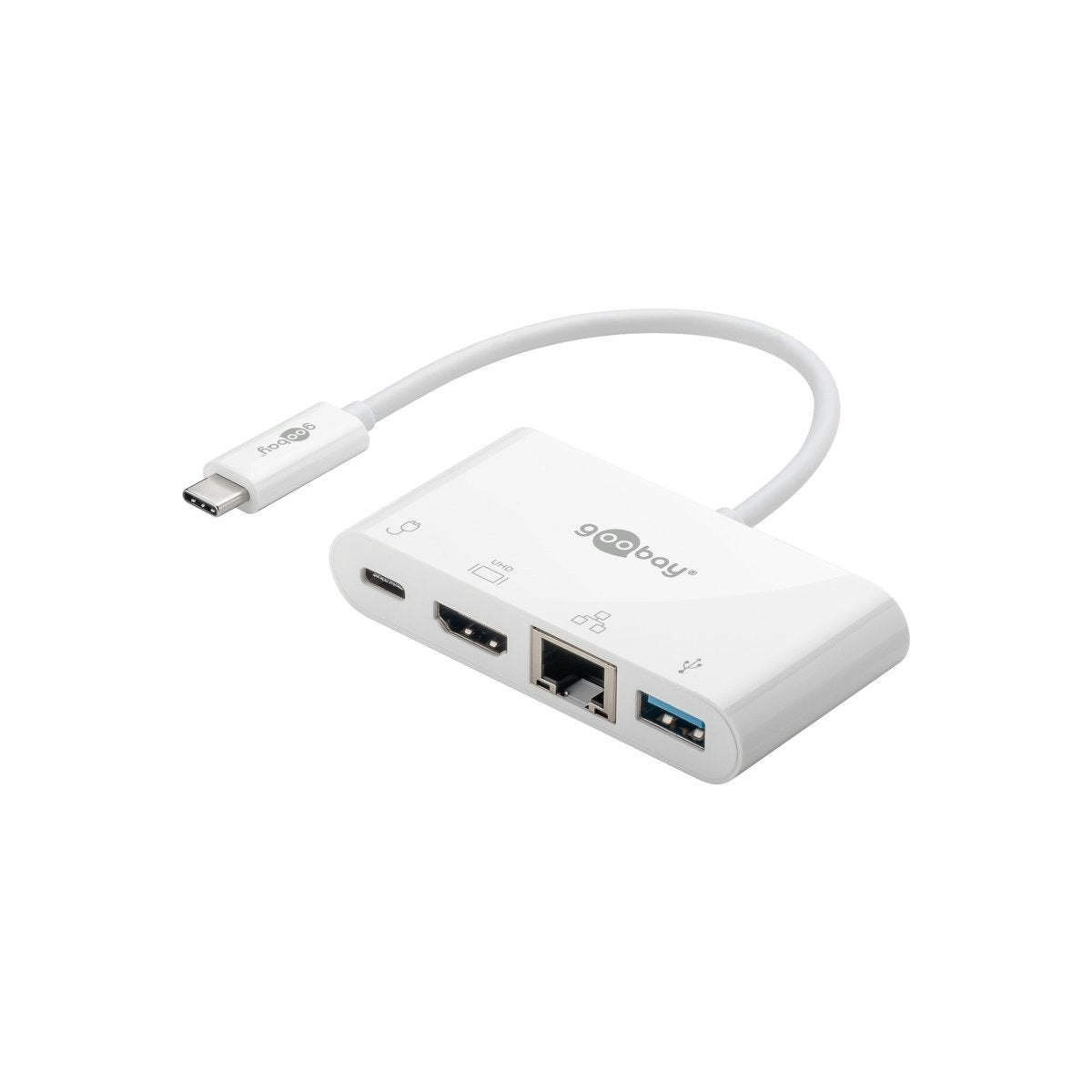 Goobay USB-C Multiport Adapt (HDMI + Ethernet PD) 3A 60W