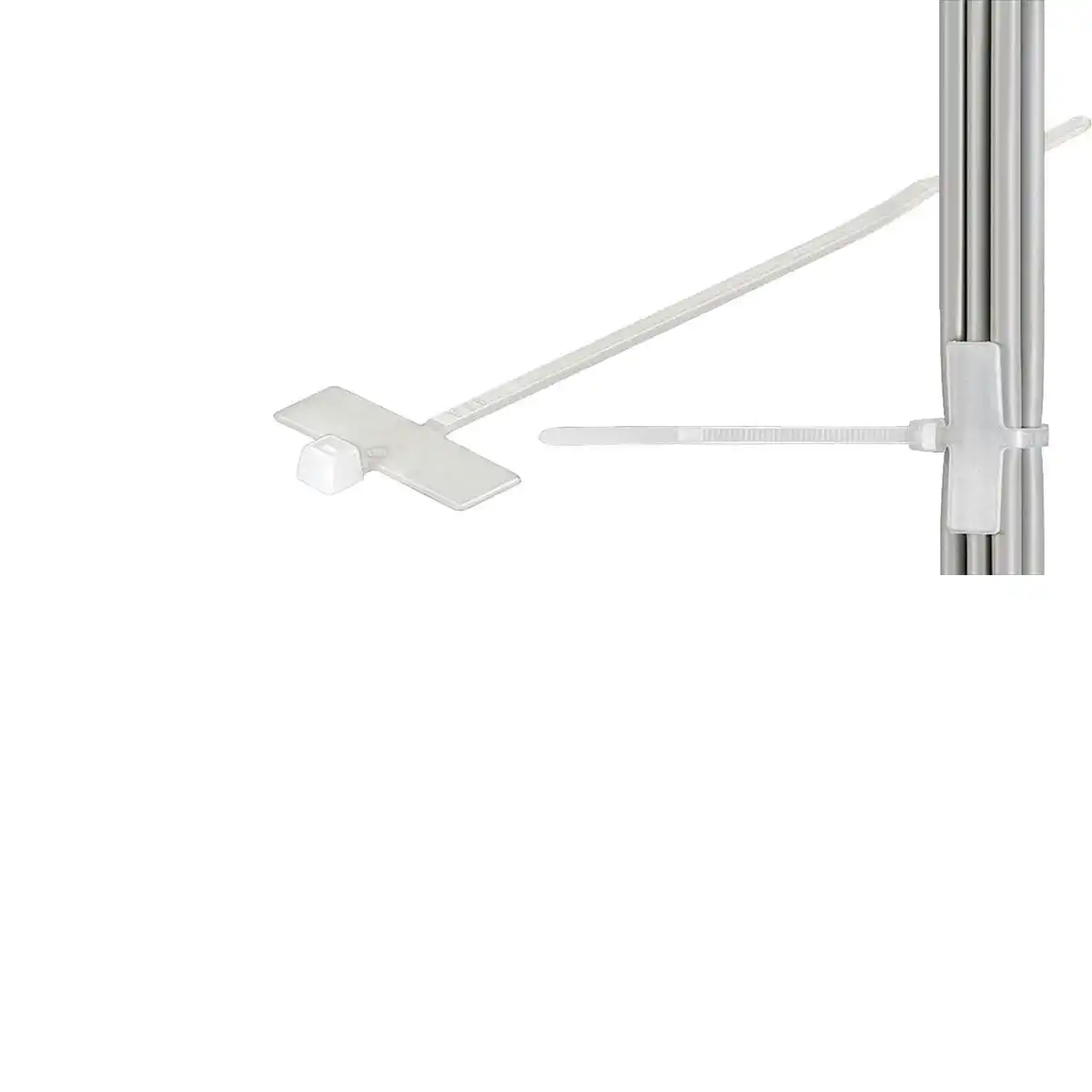 Goobay Cable Marker Tie with Labelling Field - White/Transparent