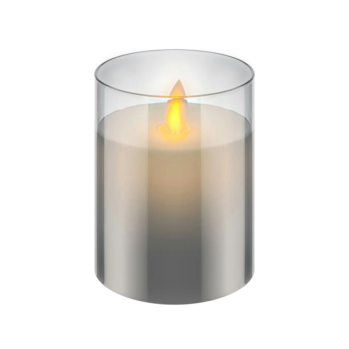 Goobay LED Wax Candle in Glass - 7.5 x 10 cm