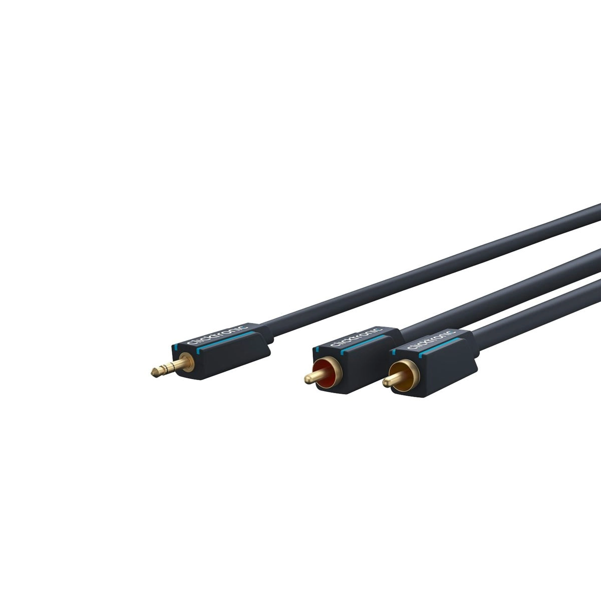 Clicktronic 3.5mm AUX to RCA Cable - 1m