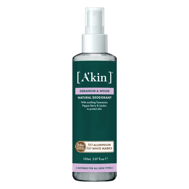 A'kin Geranium & Wood Spray Deodorant 150ml