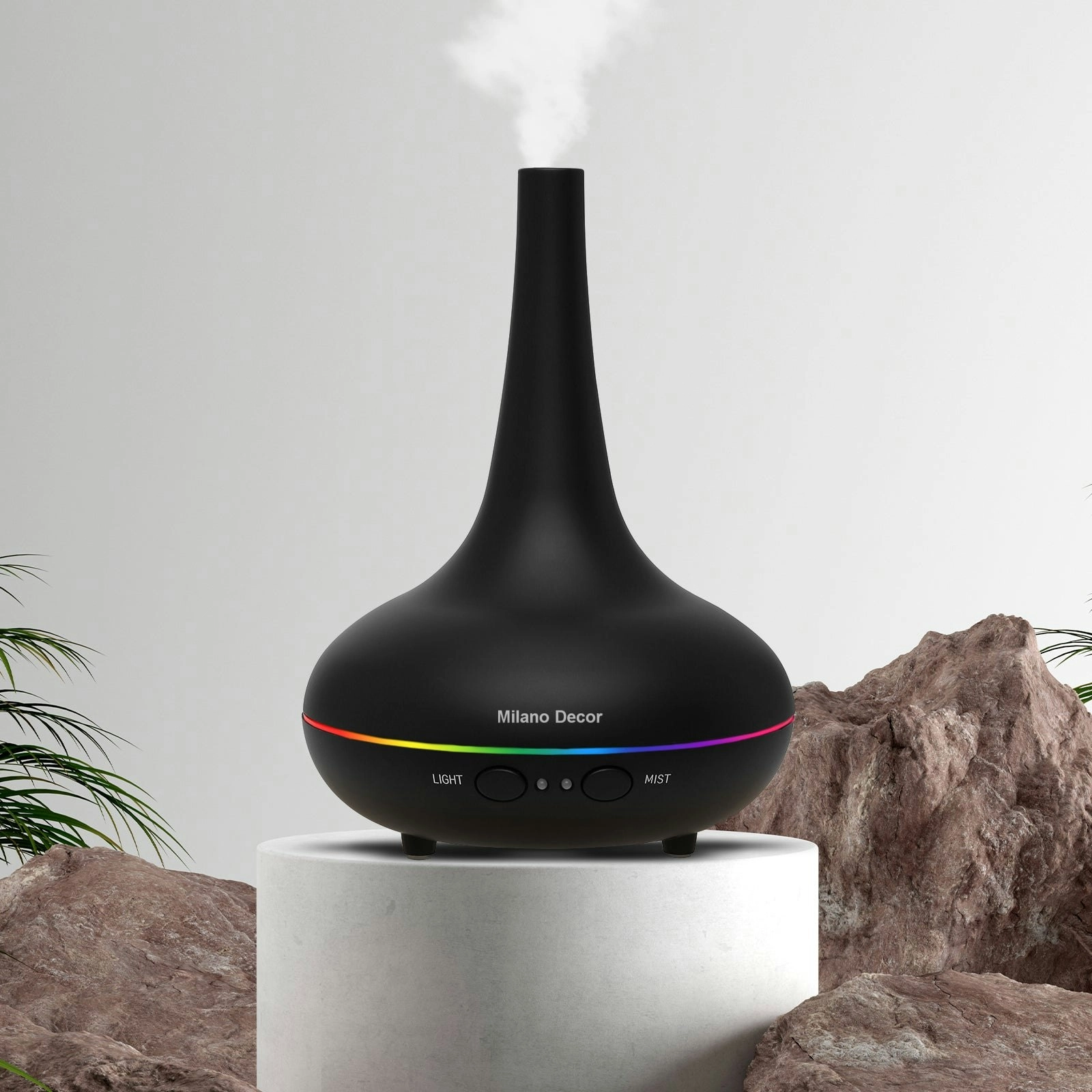 Essential Oil Diffuser Ultrasonic Humidifier Aromatherapy LED Light 200ML 3 Oils