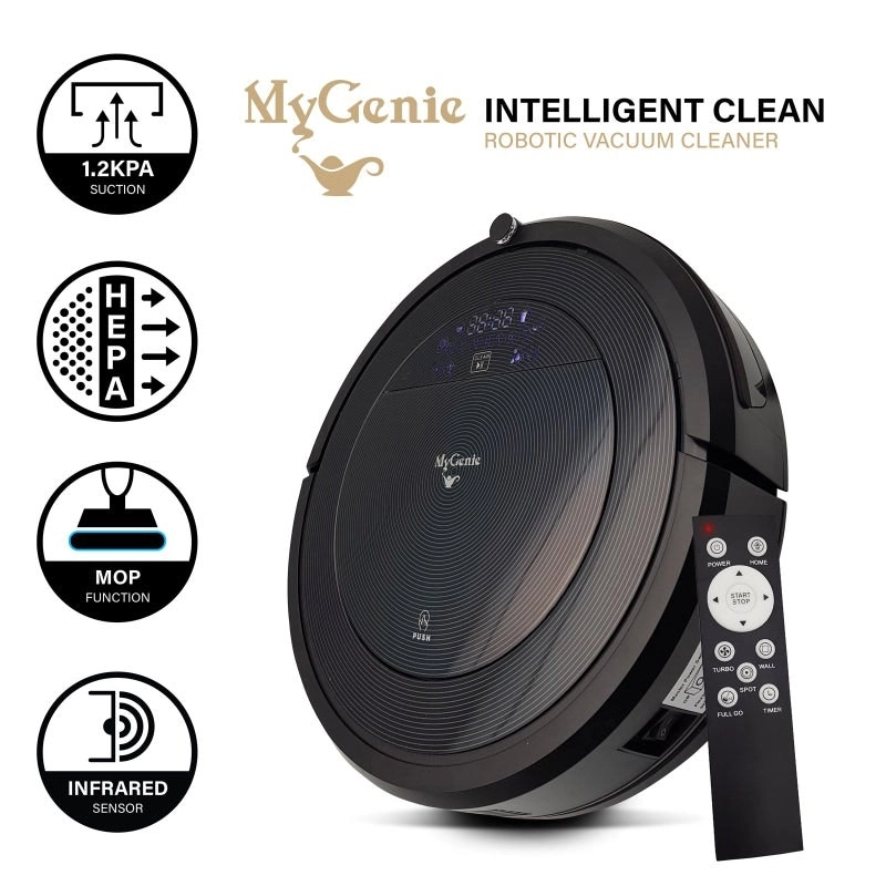 MyGenie ZX1000 Automatic Robotic Vacuum Cleaner Dry Wet Mop Sweep Rechargable