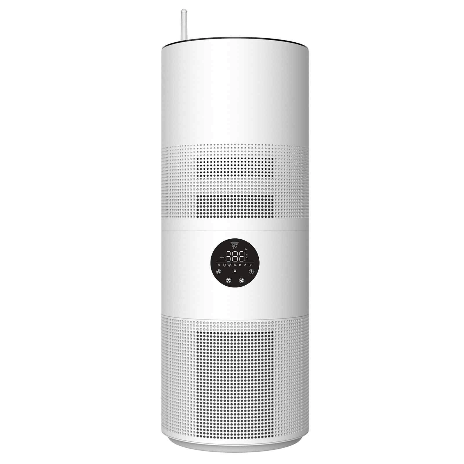 MyGenie Tower Air Purifier with Planter 2-in-1 WI-FI App Control HEPA White