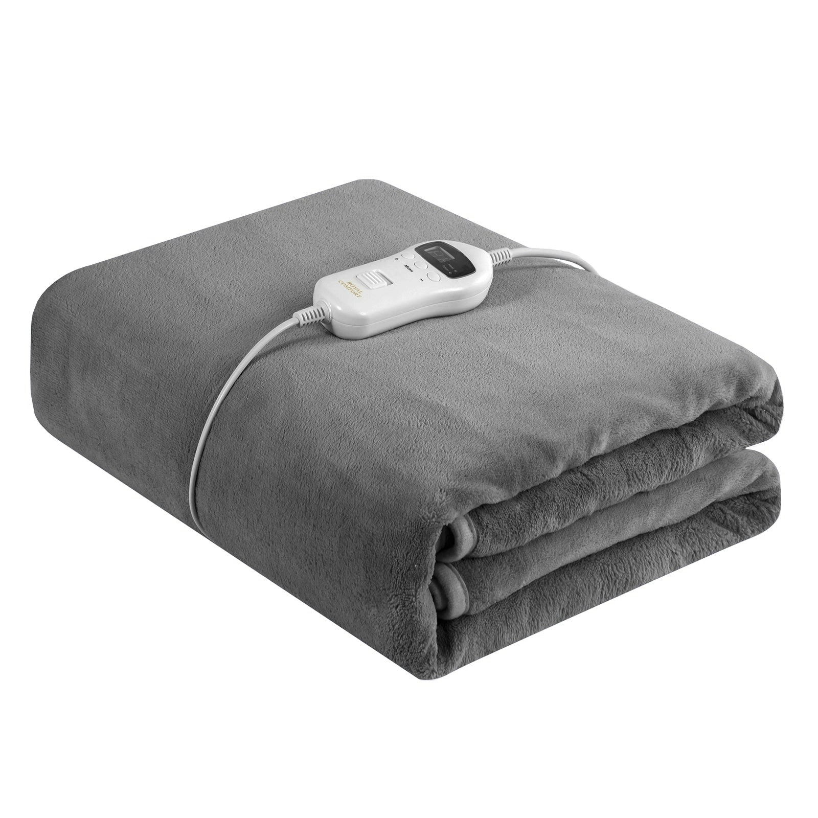 Royal Comfort Thermolux Heated Electric Fleece Polyester Throw 160CM x 120CM