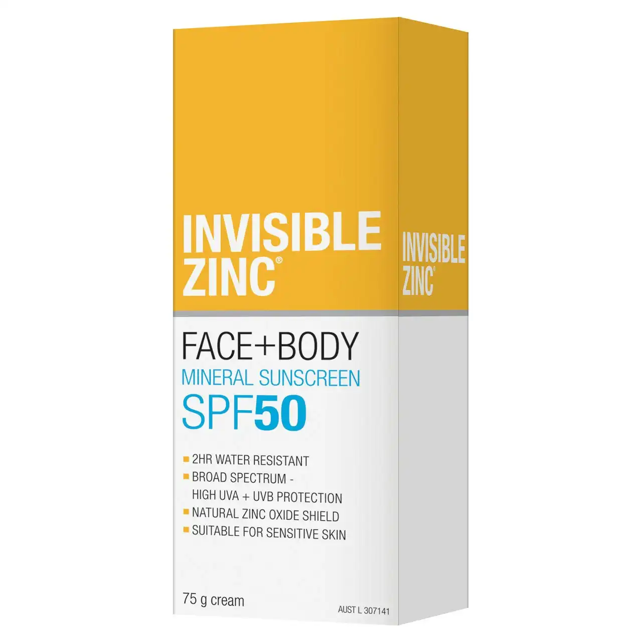 Invisible Zinc Face + Body Mineral Sunscreen SPF 50 75g