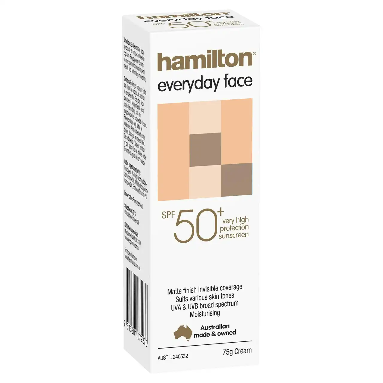 Hamilton Everyday Face SPF 50+ 75g