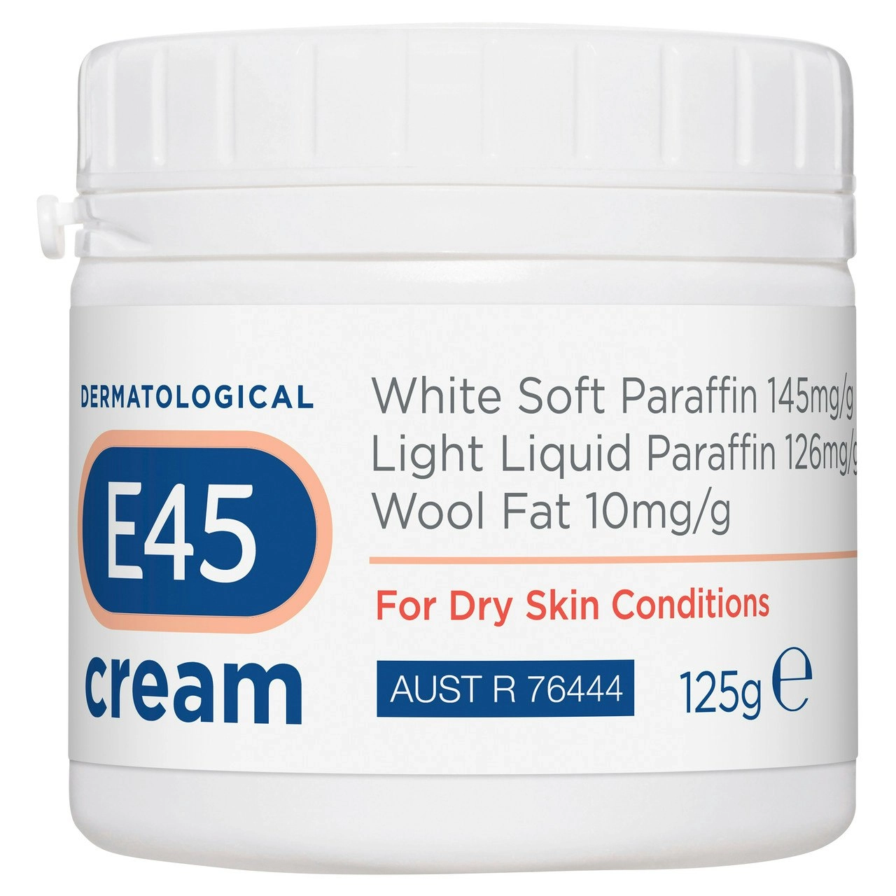 E45 Moisturising Cream for Dry Skin & Eczema 125g