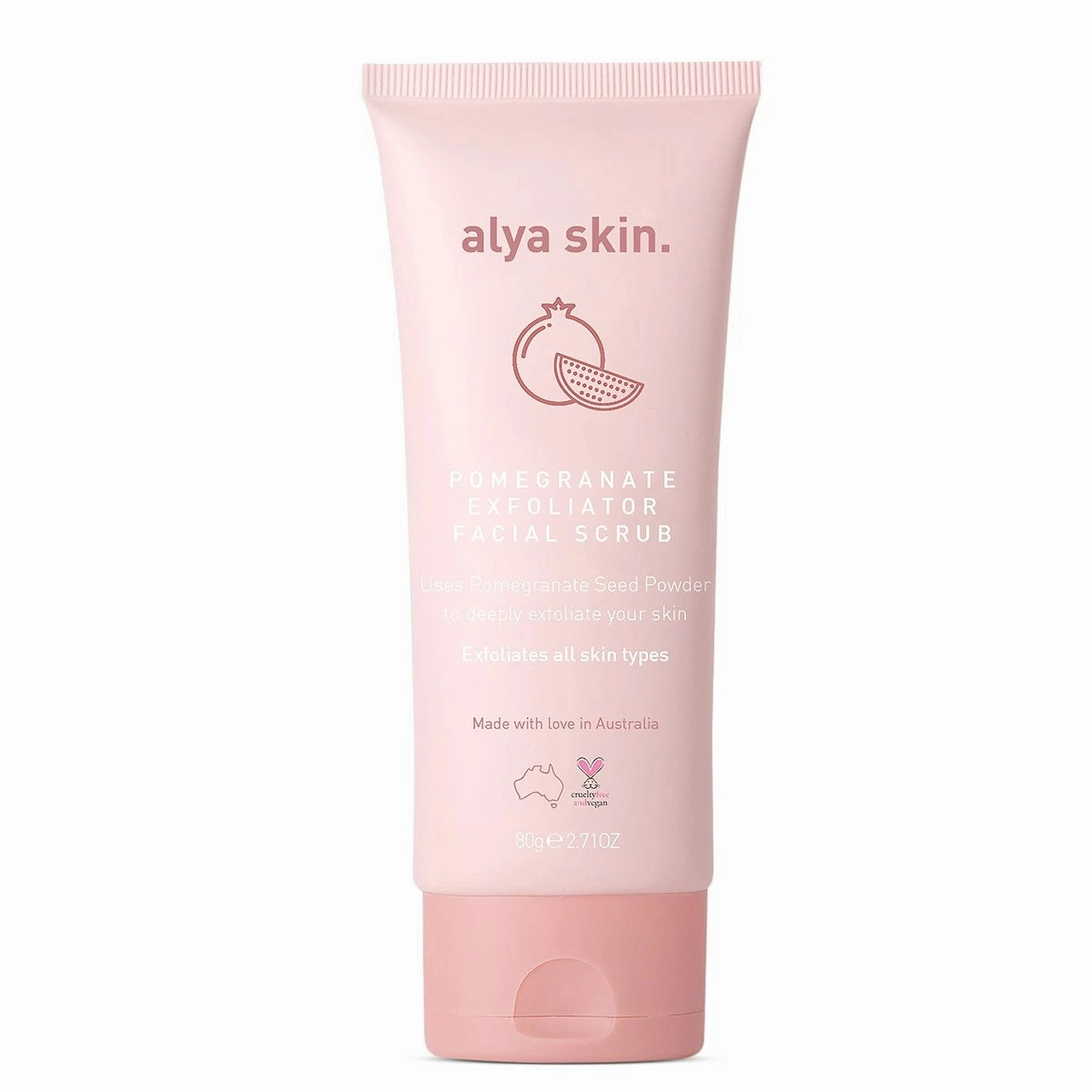 Alya Skin Pomegranate Exfoliator Facial Scrub 80g