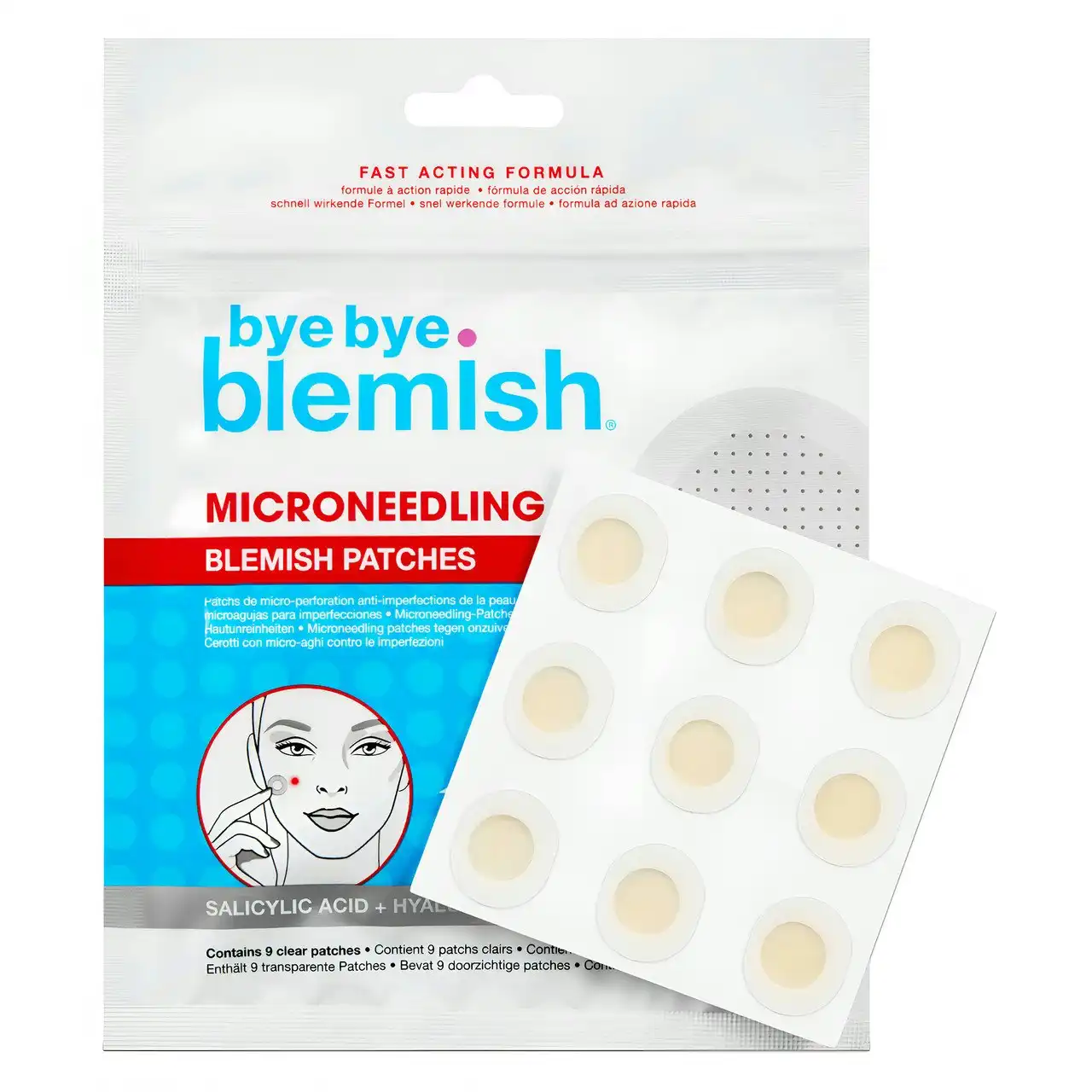 Bye Bye Blemish Microneedling Patches 9 Pack
