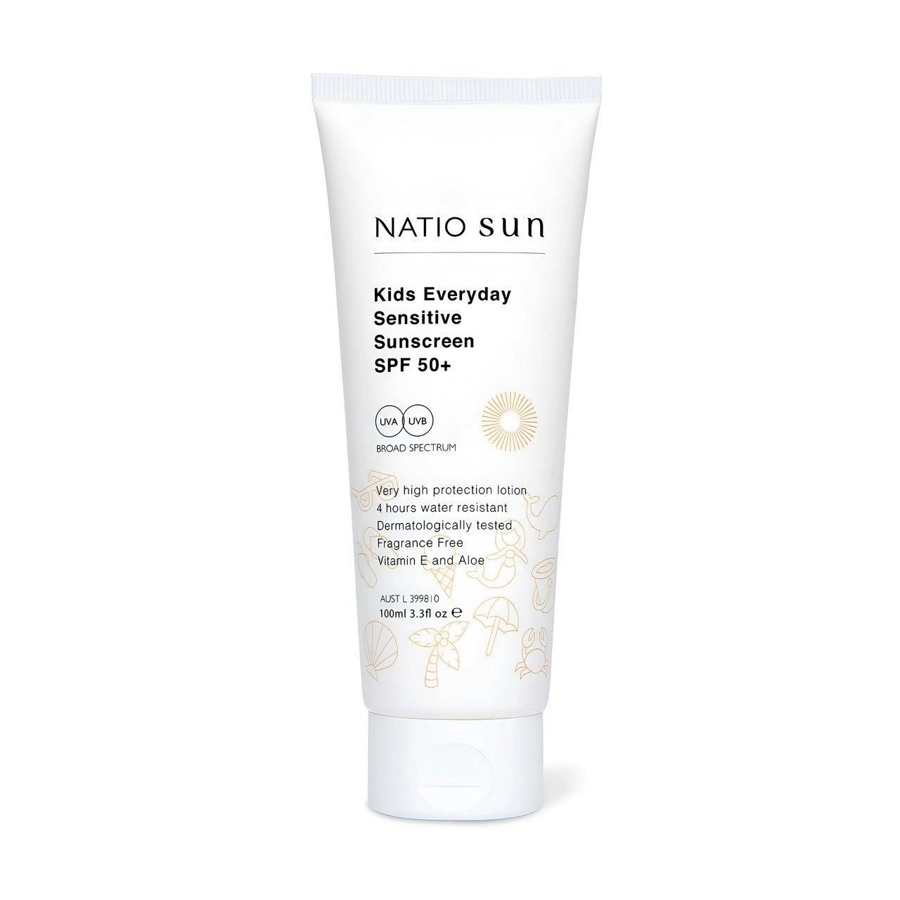 Natio Sun Kids Everyday Sensitive Sunscreen SPF 50+ 100ml