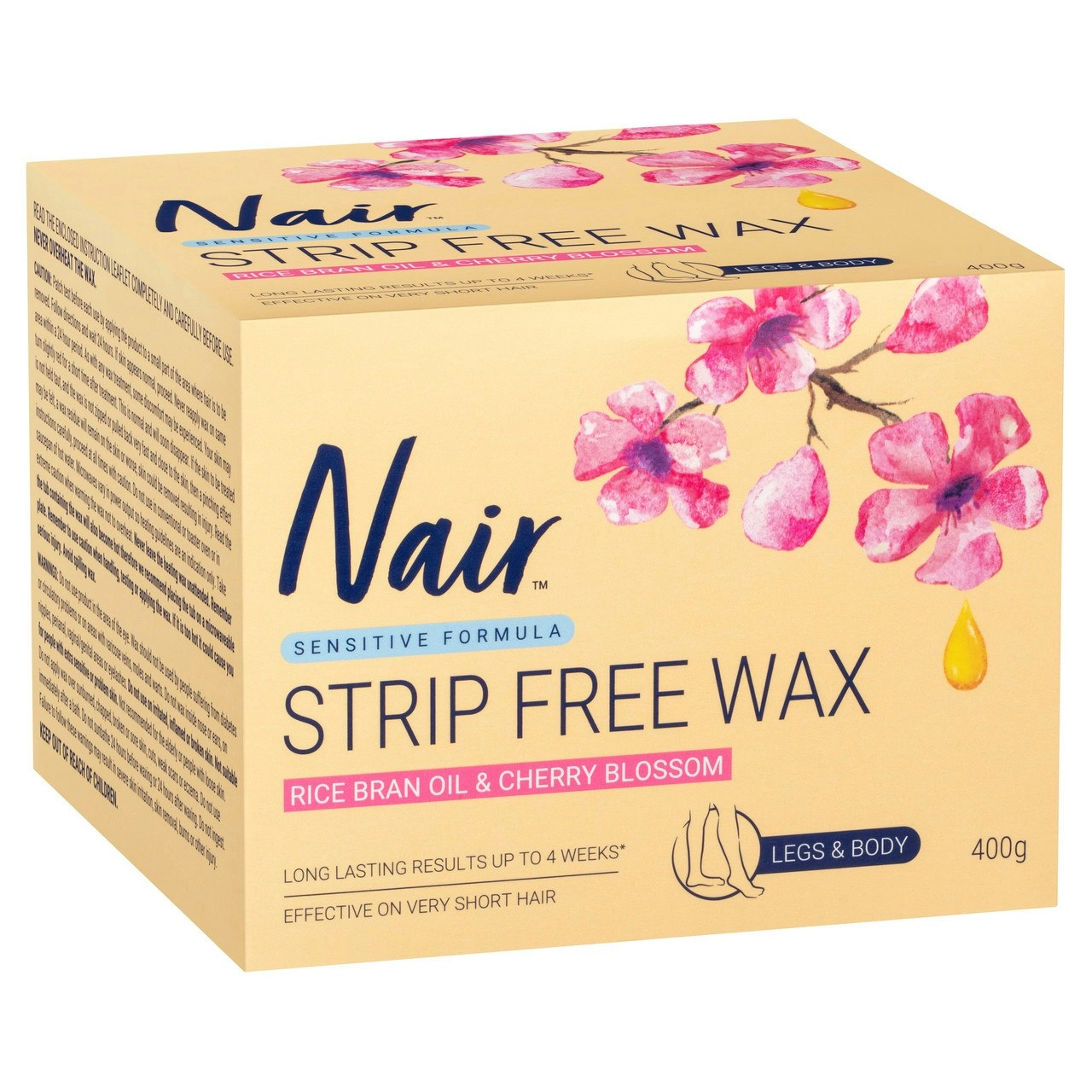 Nair Strip Free Wax | Sensitive Hair Removal Liquid Wax | 400g