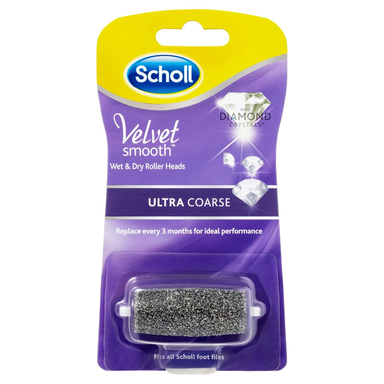 Scholl Velvet Smooth(TM) Wet & Dry Roller Heads Ultra Coarse